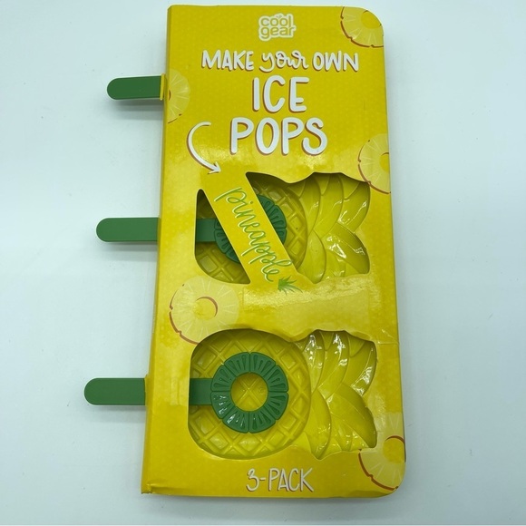 Cool Gear Make Your Own Ice Pops Pineapple Yellow Green New - Picture 1 of 6
